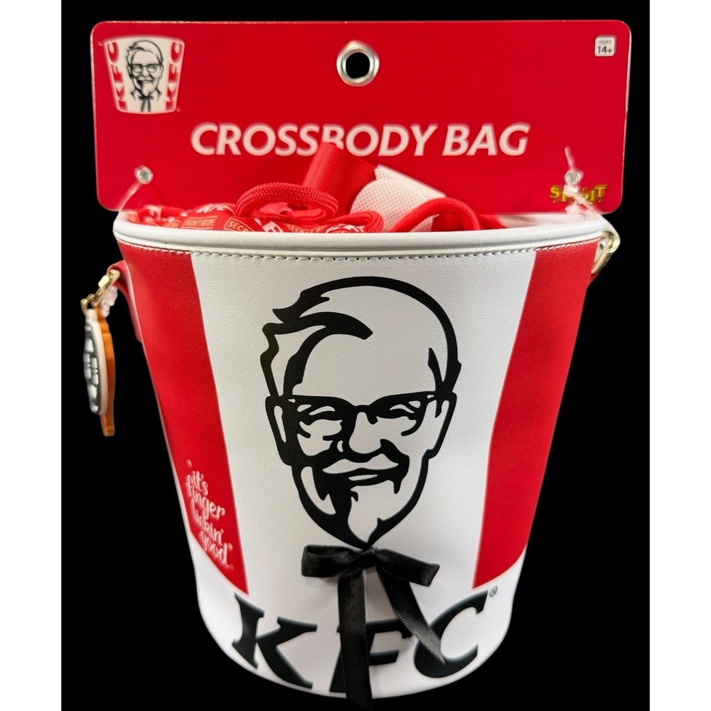 KFC Kentucky Fried Chicken Bucket Shaped Crossbody Bag Spirit Halloween 🔥🍗